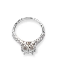Diamond Engagement Ring in 14K White Gold, 1.0 tcw