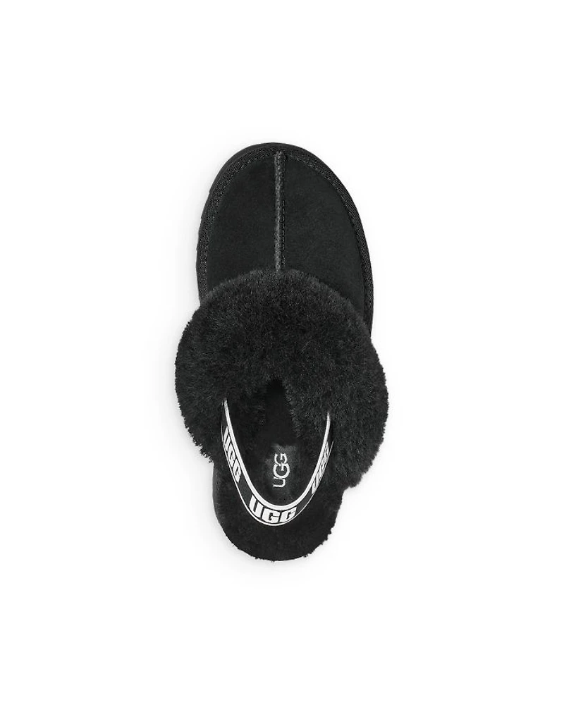 Girls' Funkette Shearling Slingback Slippers - Toddler