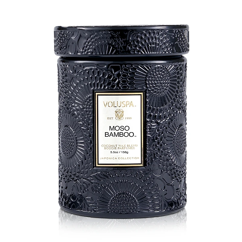 Voluspa Moso Bamboo Small Jar Candle, 5.5 oz.