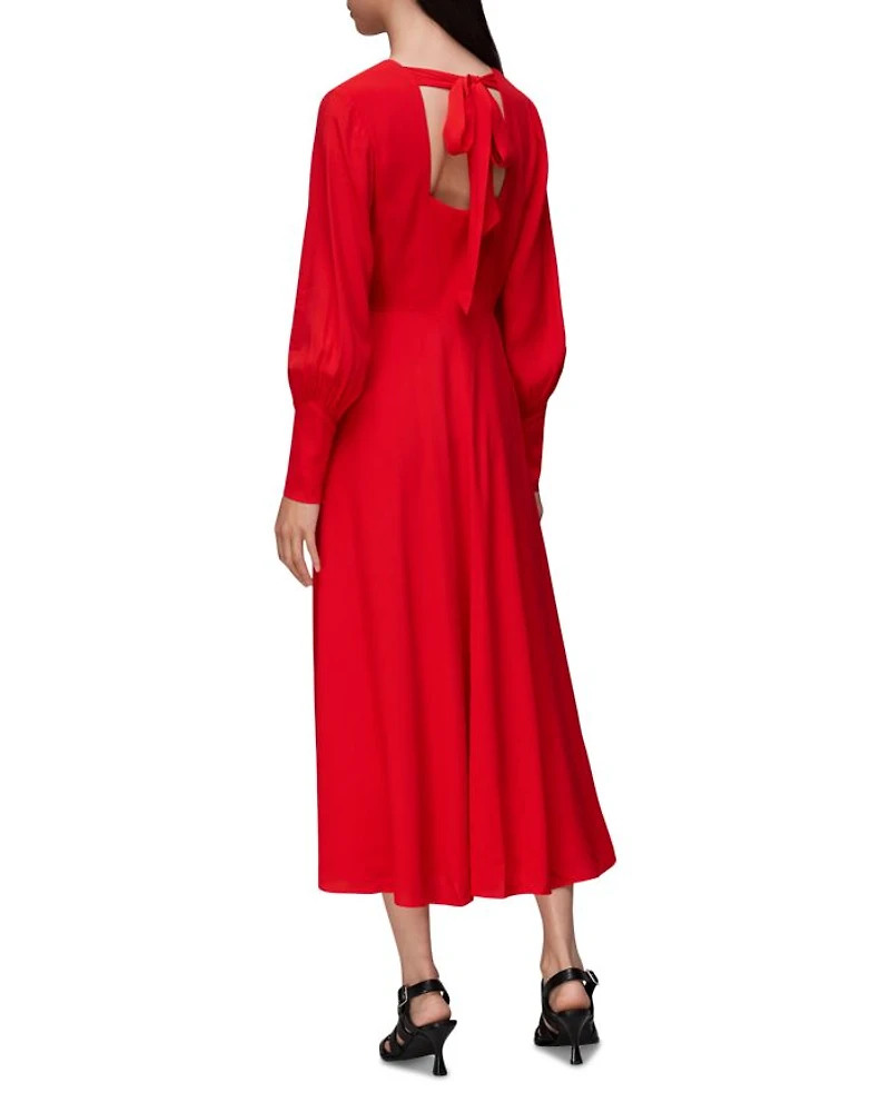 Amira Tie Back Midi Dress