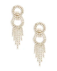 Ettika Gatsby Fringe Drop Statement Earrings