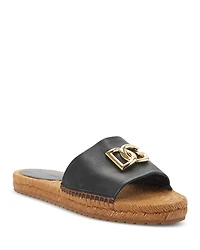 Dolce & Gabbana Women's Espadrille Slide Sandals