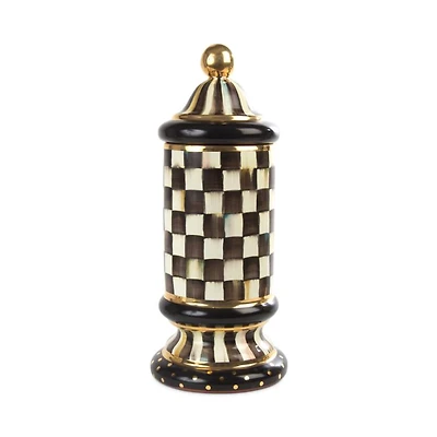 Courtly Check Lidded Column Canister