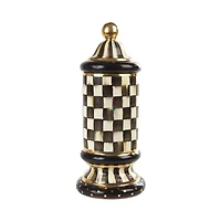 Courtly Check Lidded Column Canister