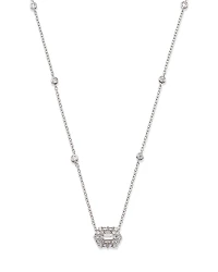 Bloomingdale's Fine Collection Diamond Baguette & Round Mosaic Pendant Necklace