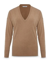 Cashmere Dahlia V-Neck Jumper