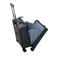 17" Deluxe Aluminum Wheeled Briefcase