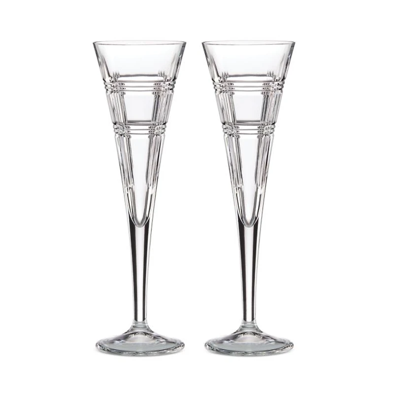 Hudson Toasting Flutes, Set of 2