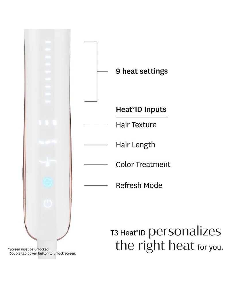 Smooth ID 1" Smart Flat Iron - White