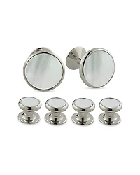 David Donahue Mother Of Pearl Inlay Stud & Cufflink Set