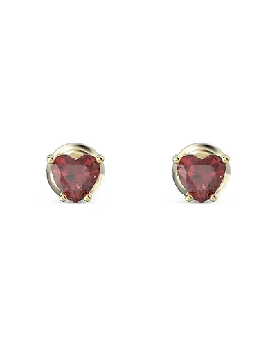 Chroma Heart Crystal Stud Earrings