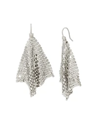 Chain Mesh Handkerchief Statement Earrings