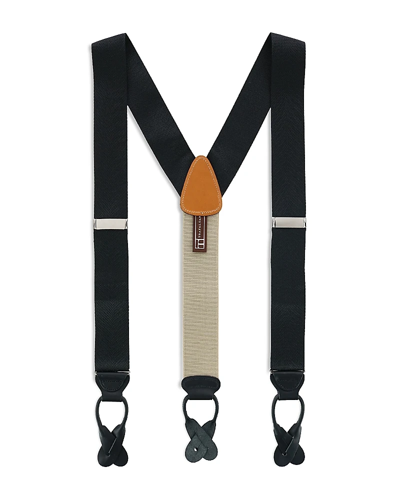 Trafalgar Hudson Nylon Button End Suspenders