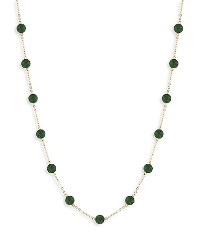 Bloomingdale's Fine Collection Malachite Station Necklace