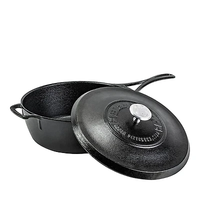 Lodge 4 Qt Deep Cast Iron Skillet and Lid