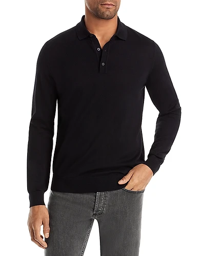 Boss Lancione Long Sleeve Polo Shirt