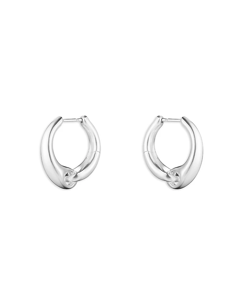 Georg Jensen Sterling Silver Reflect Hoop Earrings