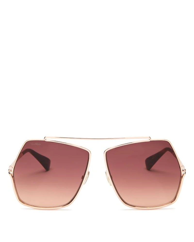 Elsa Geometric Sunglasses, 64mm