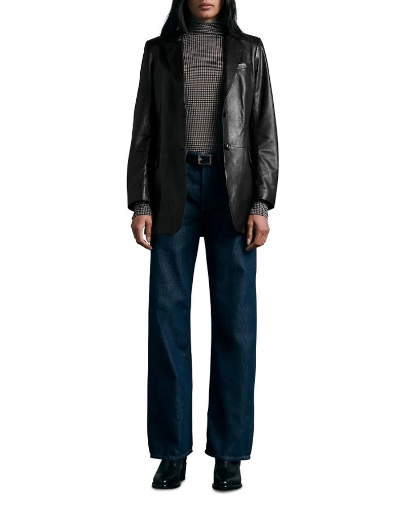 Charles Leather Blazer
