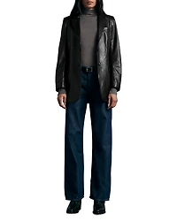Charles Leather Blazer