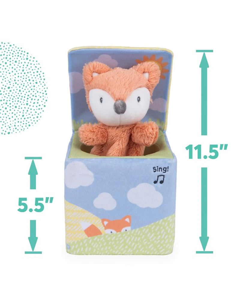 Baby GUND Fox in a Box Animated Plush Activity Toy - Ages 0+
