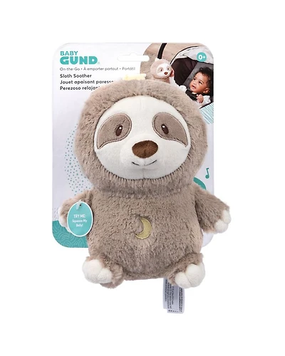Baby GUND Lil' Luvs On the Go Sloth Soother Plush Sloth Stuffed Animal Sound Toy, 6"- Ages 0+
