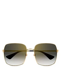 Double C Squared Sunglasses, 60mm