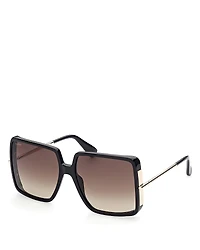 Max Mara Malibu4 Square Sunglasses, 58mm