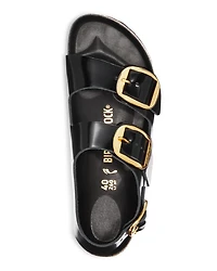 Women's Milano High Shine Big Buckle Sandals