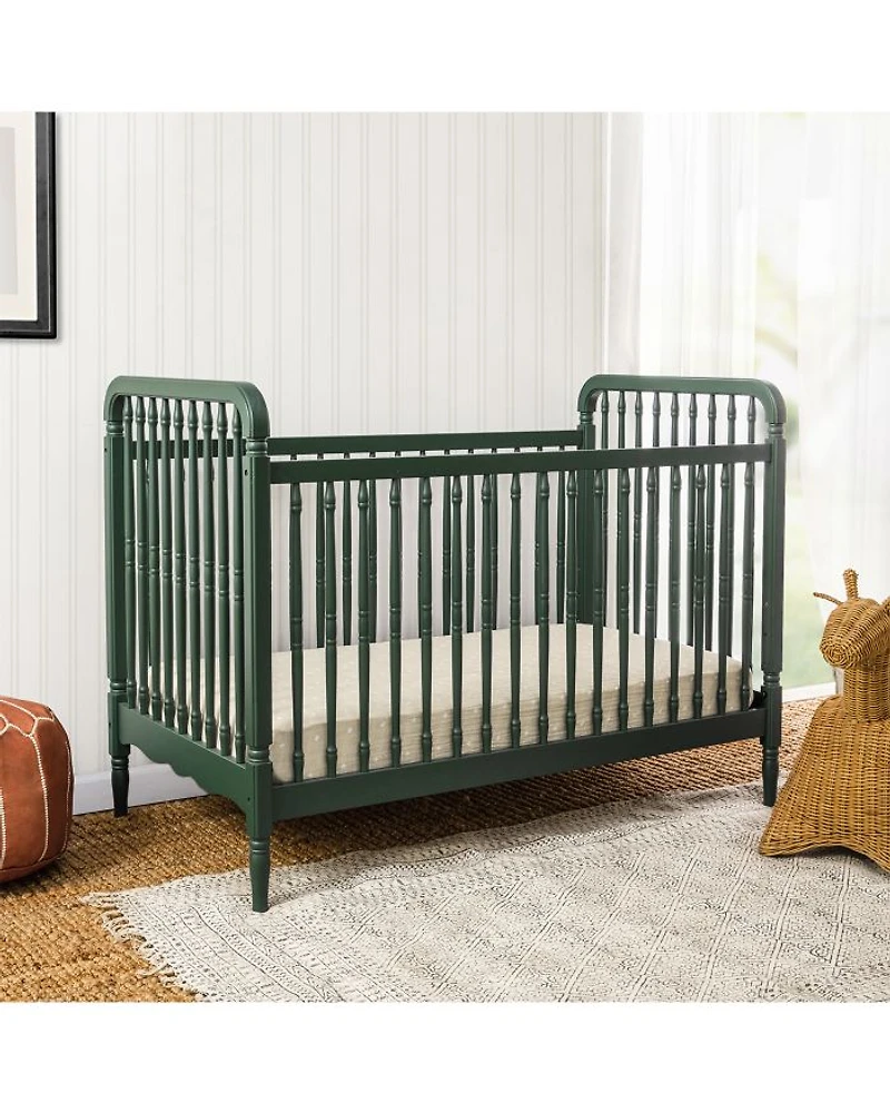 Liberty 3 1 Convertible Spindle Crib with Toddler Bed Conversion Kit