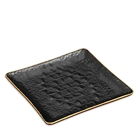 L'Objet Croc Textured Porcelain Desk Tray, Square