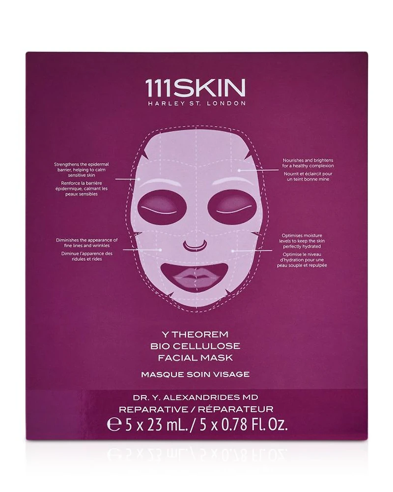 Y Theorem Bio Cellulose Facial Mask Box, 5 Piece