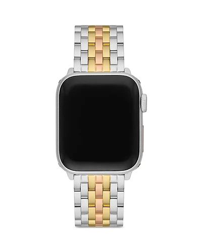 Michele Apple Watch Tri-Tone 18K Gold-Plated Bracelet, 38-49mm