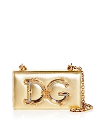 Dolce & Gabbana Dg Girls Metallic Phone Case Shoulder Bag