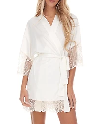 Flora Nikrooz Gabby Satin Kimono Robe