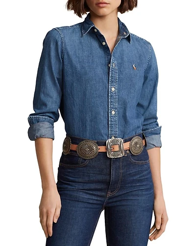 Denim Button Down Shirt
