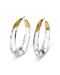 Alexis Bittar Molten Lucite Hoop Earrings