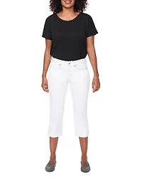Marilyn High Rise Crop Straight Jeans