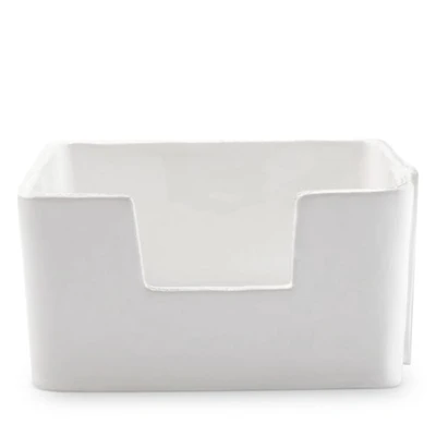 Melamine Lastra White Cocktail Napkin Holder