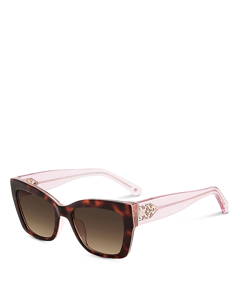 kate spade new york Valeria Cat Eye Sunglasses, 53mm
