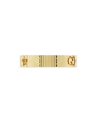 18K Gold Icon Star & Double G Band Ring