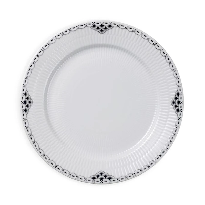 Black Lace Dinner Plate
