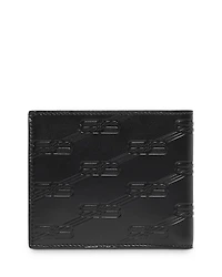 Embossed Monogram Square Folded Wallet Box