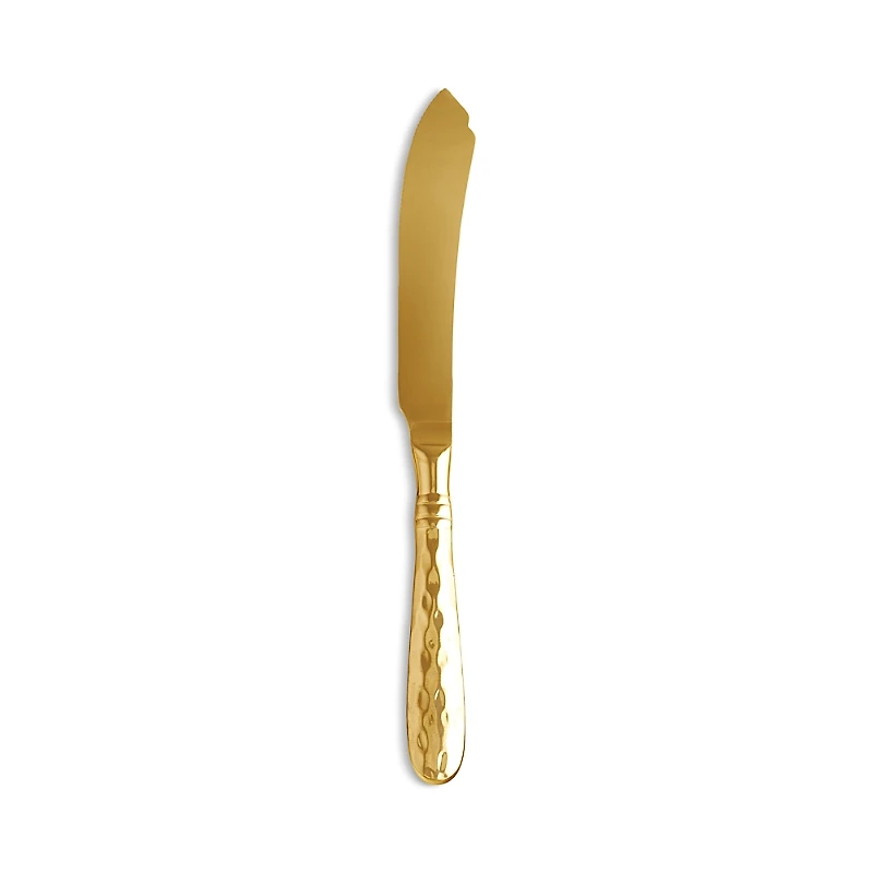 Vietri Martellato Gold Tone Cake Knife