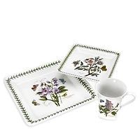 Botanic Garden 12 Piece Dinner Set, Square Shape, Service for 4