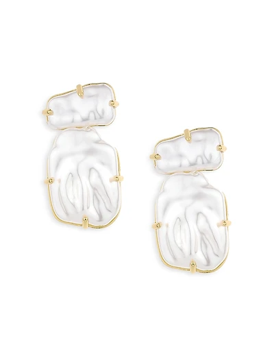 Ettika Pearlized Drop Earrings
