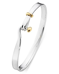 Georg Jensen 18K Yellow Gold & Sterling Silver Torun Bangle Bracelet