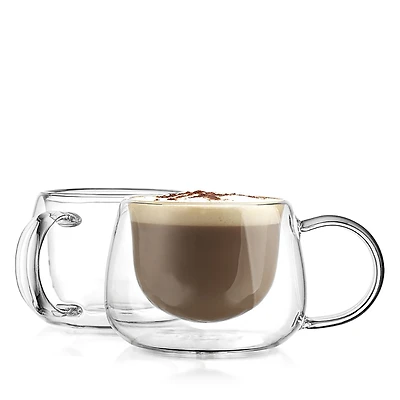 Godinger Alesia Double Walled Teacup, Set of 2