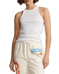 Cotton Sleeveless Ribbed Tank Top