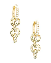 Ettika Multi Ring Crystal Dangle Earrings